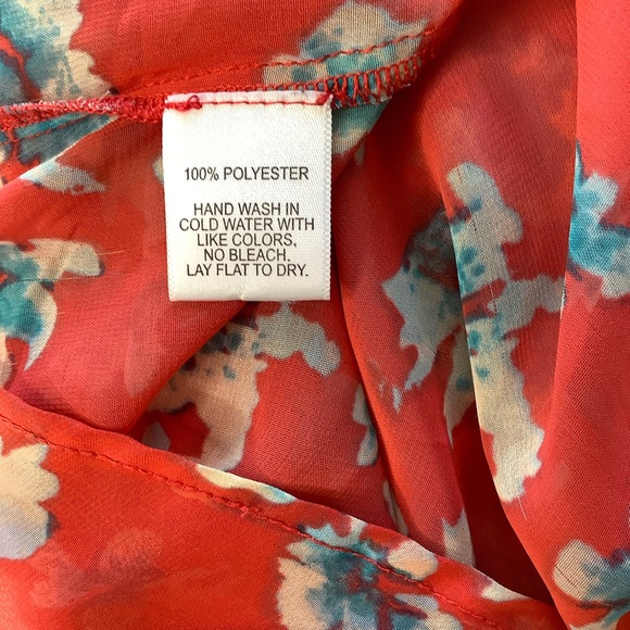 Olivia Moon Womens Sheer Top Tunic M - Picture 4 of 9